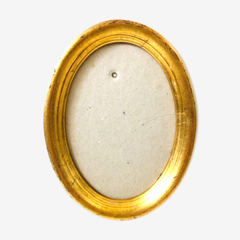 Golden Oval Mirror