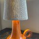 Vintage wood and cotton lamp