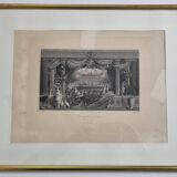 Palais du Louvre the Opera after Boulanger – Framed engraving, 52 x 42 cm