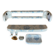 COMPLETE BATHROOM SET "PORCELAINE DE PARIS".