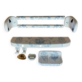 COMPLETE BATHROOM SET "PORCELAINE DE PARIS".