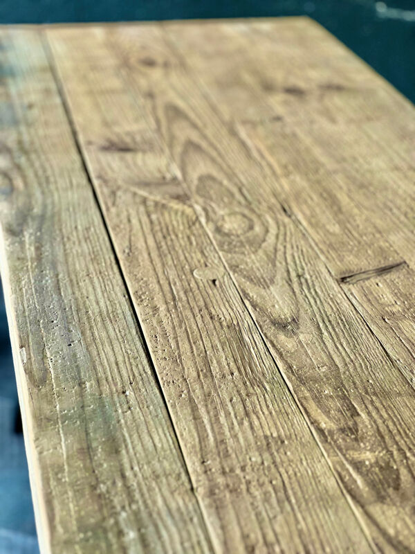Table industrielle pieds fonte