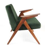 Green Olive Bunny Armchair by Józef Chierowski, 1970s
