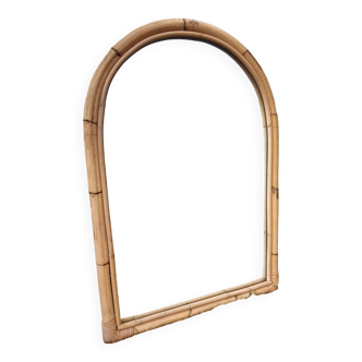 Light color bamboo mirror 85X60
