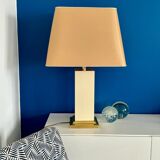 Large rectangular lamp from the 70s in gold