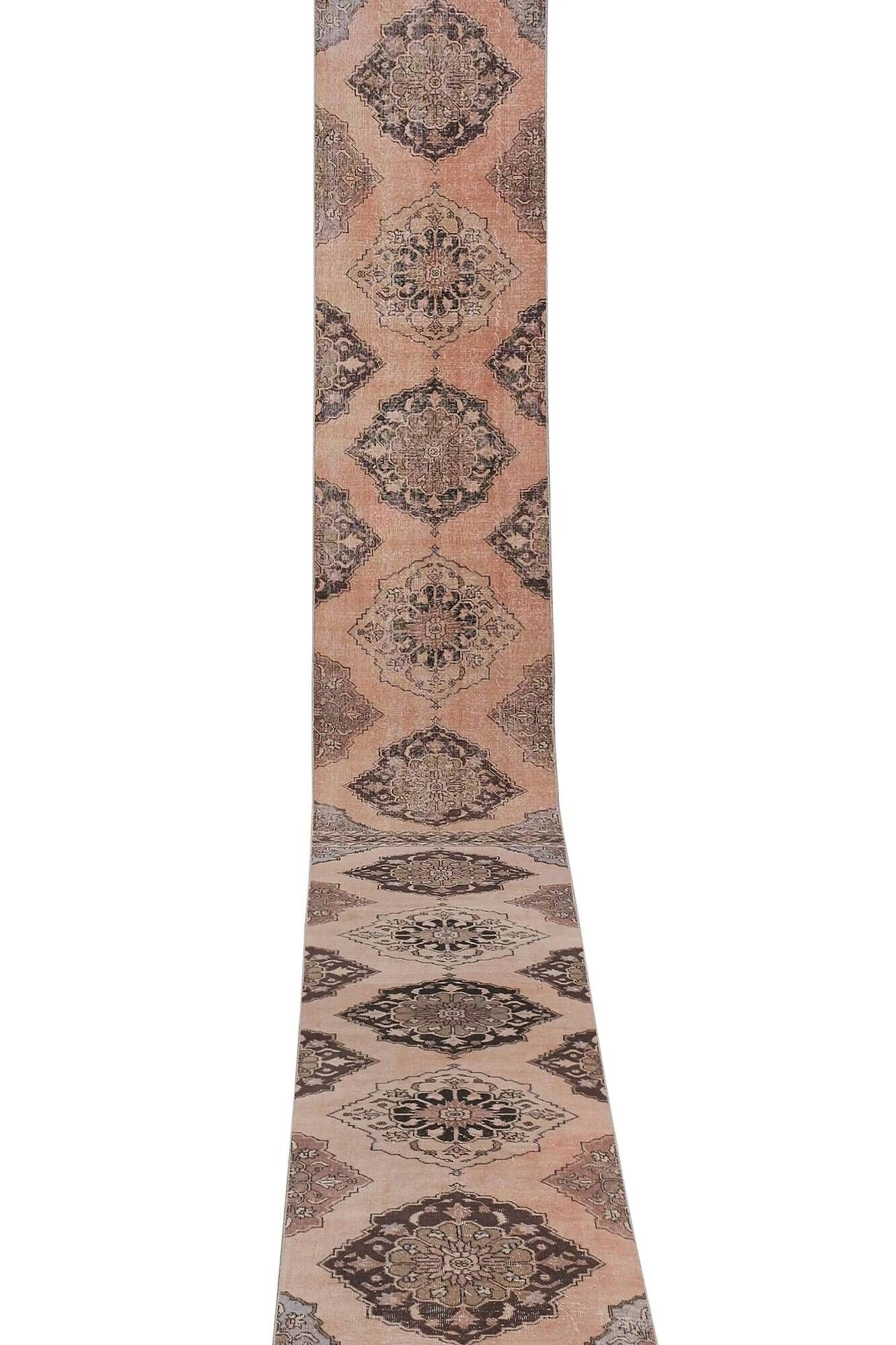 Vintage Turkish hallway rug 81x722 cm
