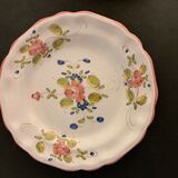 3 sweet pea plates, Samadet earthenware, 18th century