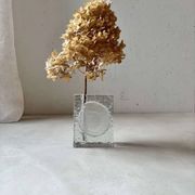 Solifleur block vase Heiner Düsterhaus Walther Glass 1970s