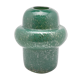 Vase design en verre souffle opaque vert foret 22cm