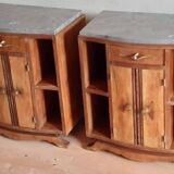 Paire de chevets Art Déco tables de nuit