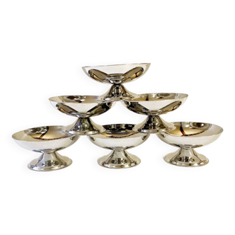 Coupes à glace Guy Degrenne, années 1970-1980