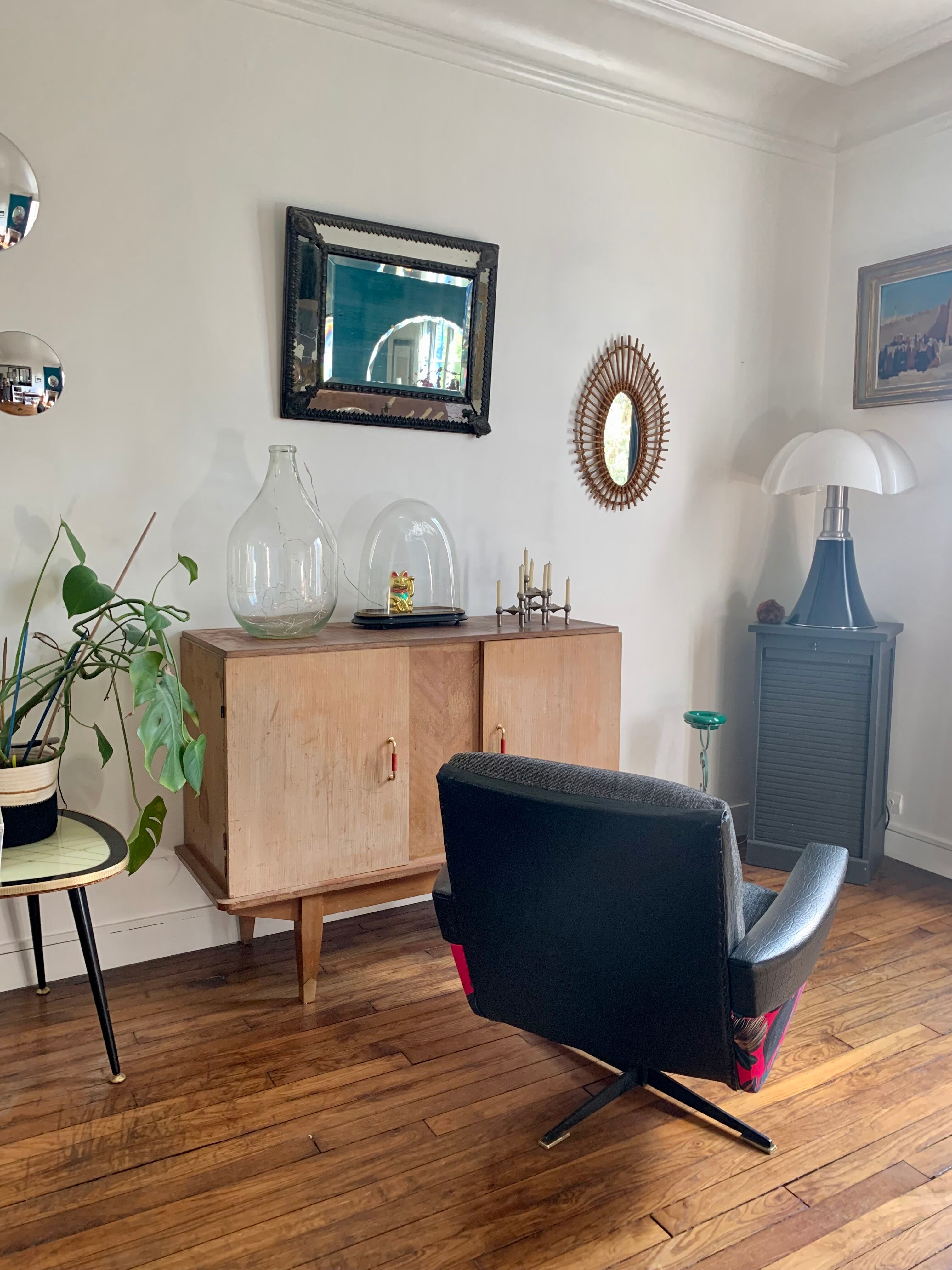 Cube Swivel Armchair 60's