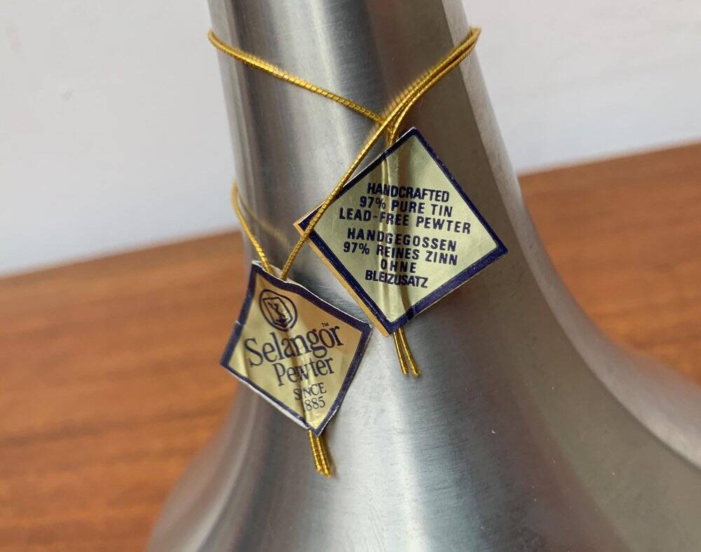 Vintage metal vase from Selangor Pewter