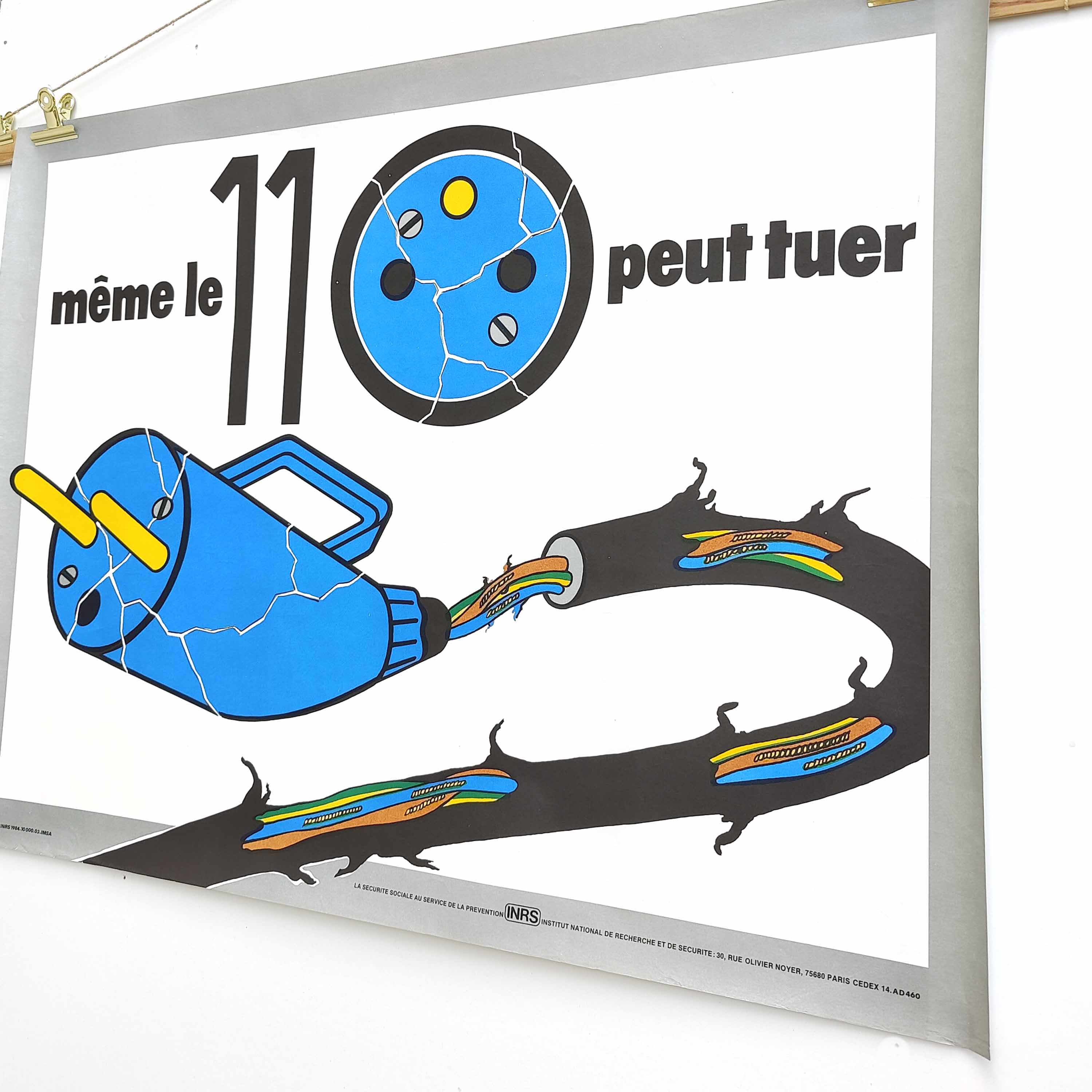 Vintage poster INRS 1984
