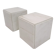 Set of 2 italian marble pedestals or side tables, 1980's