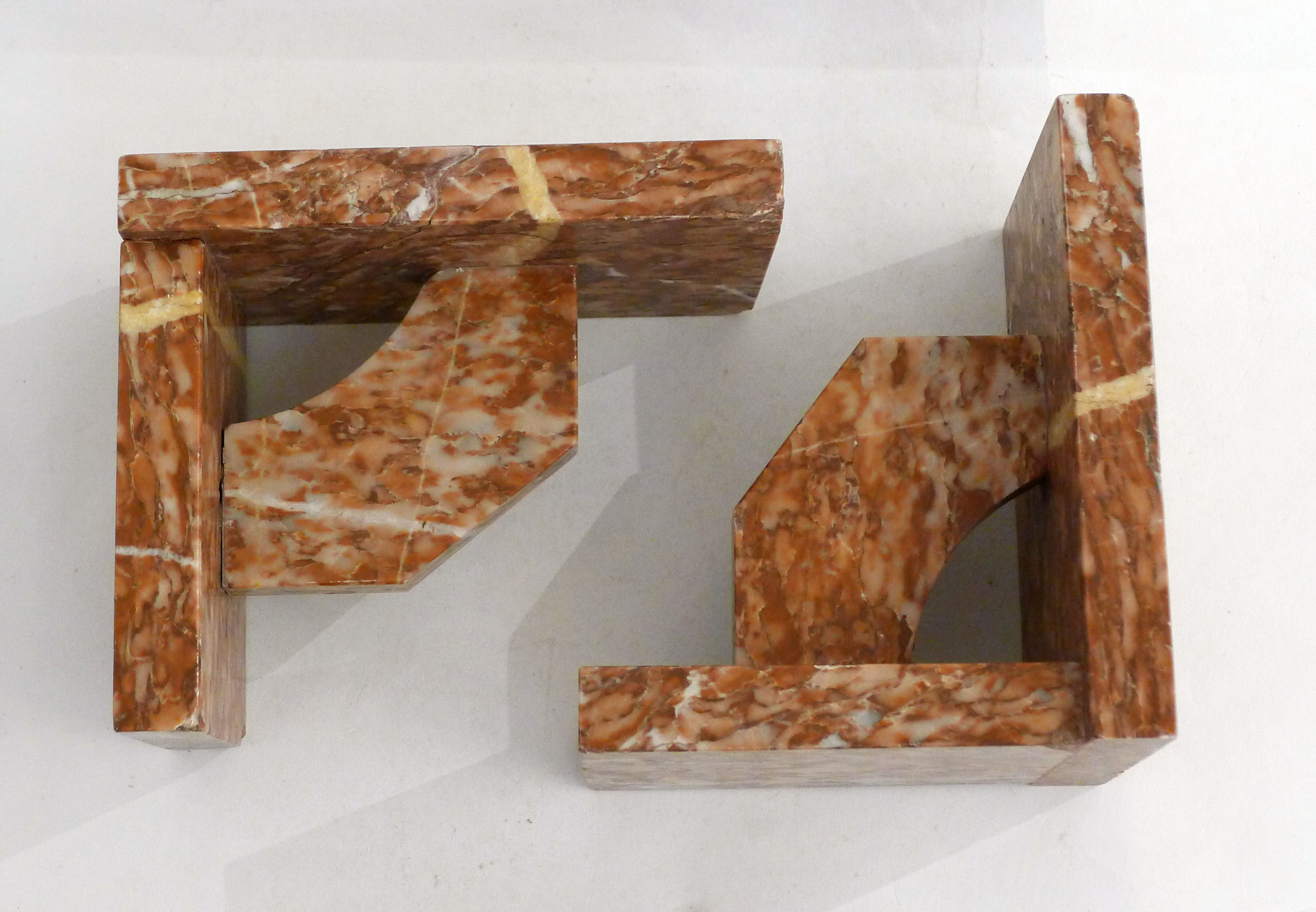 Pair of marble bookends