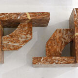 Pair of marble bookends