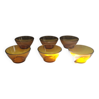 Duralex amber bowls