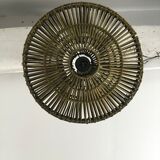 Vintage rattan hanging lamp