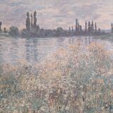 Tableau « La prairie bleue » reproduction