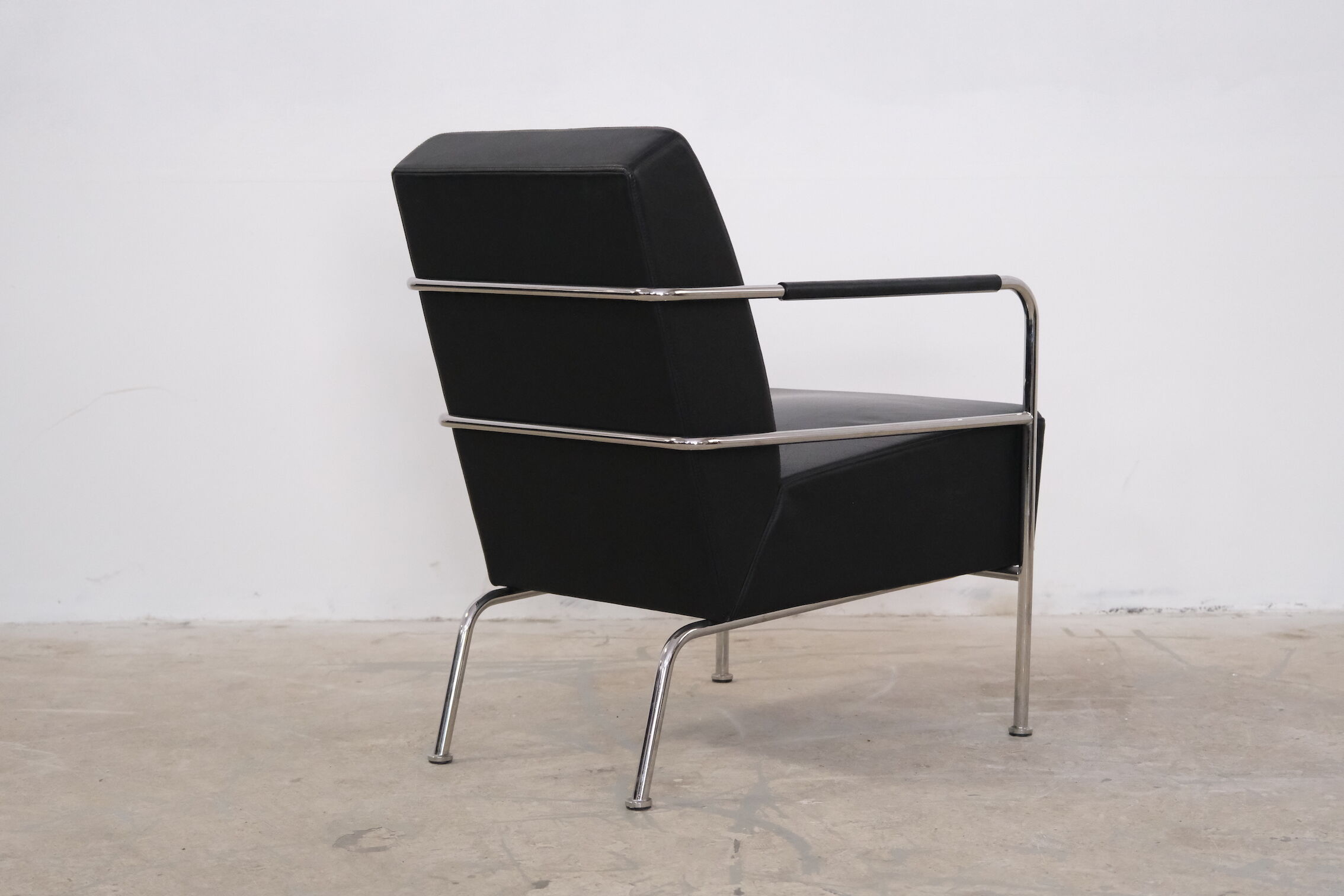 Leather sofa & armchair by Gunilla Allard 1990's