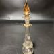 Set of 8 blown glass perfume bottles gilded with 12 carat gold