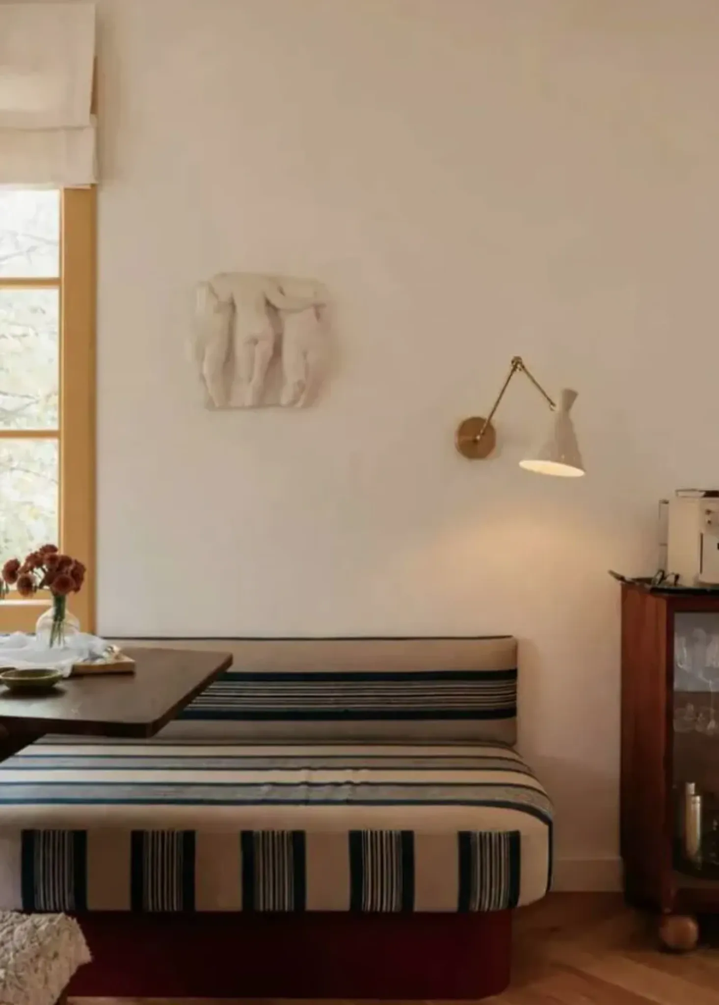 Pair of Italian wall lights in the style of the 1950s.