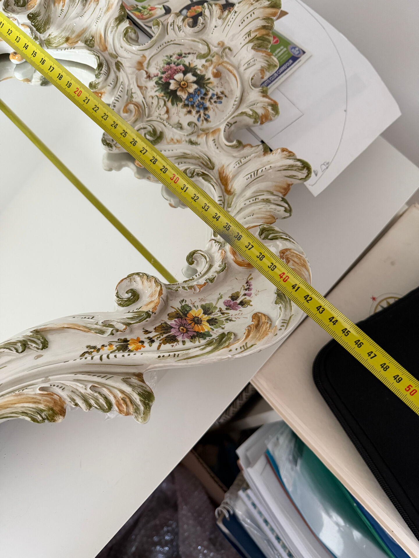 Miroir porcelaine style
