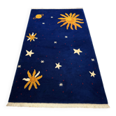 Tapis Népal étoiles 160x94 cm