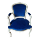 Fauteuil cabriolet patiné