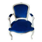 Fauteuil cabriolet patiné