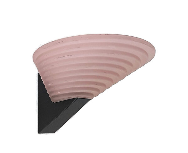 Pair of wall lamps a v mazzega murano italy stylized shape