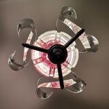 Italian chromed 1960s hanging lamp