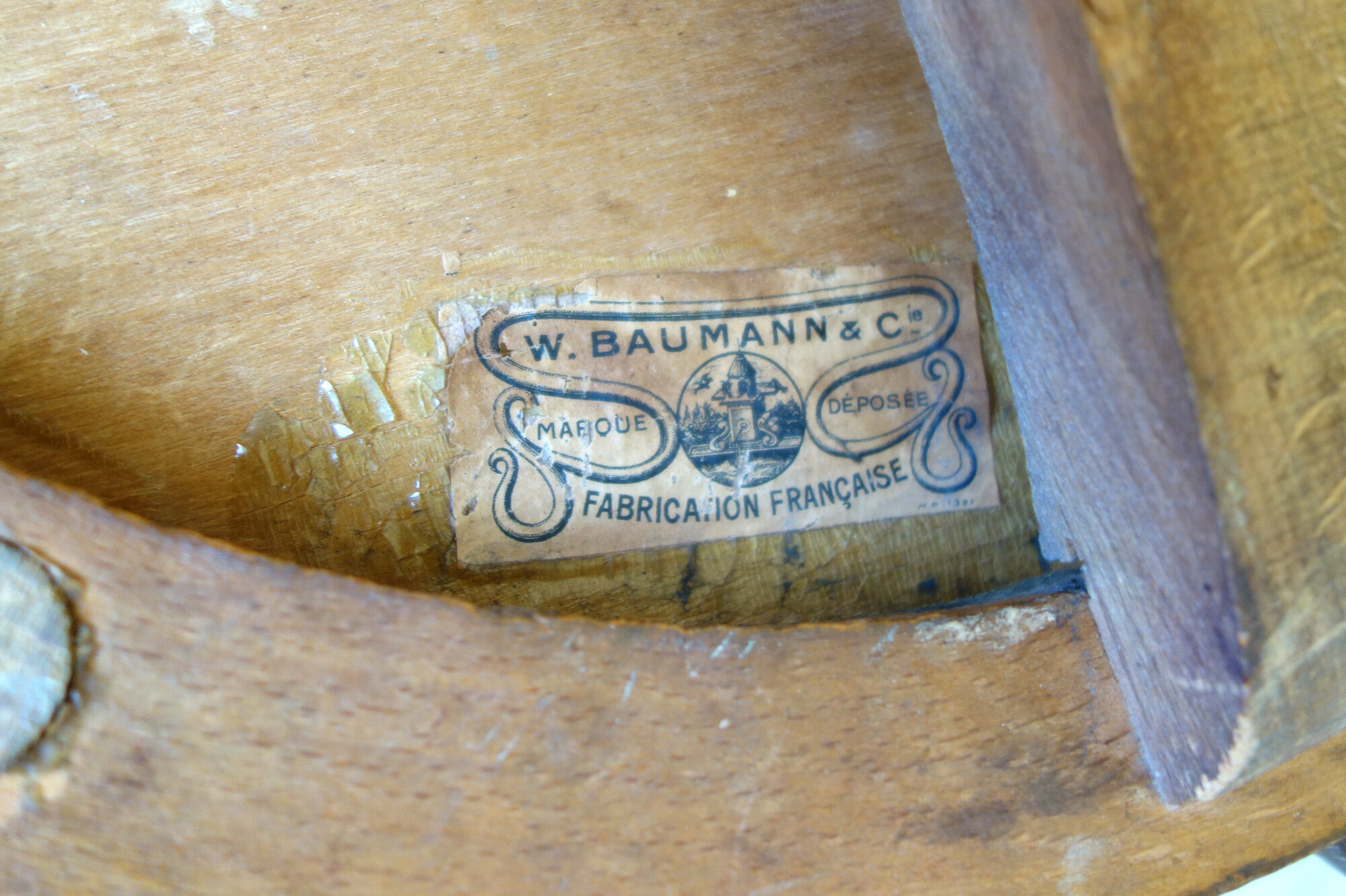 Vintage typing chair by Walter Baumann before 1930