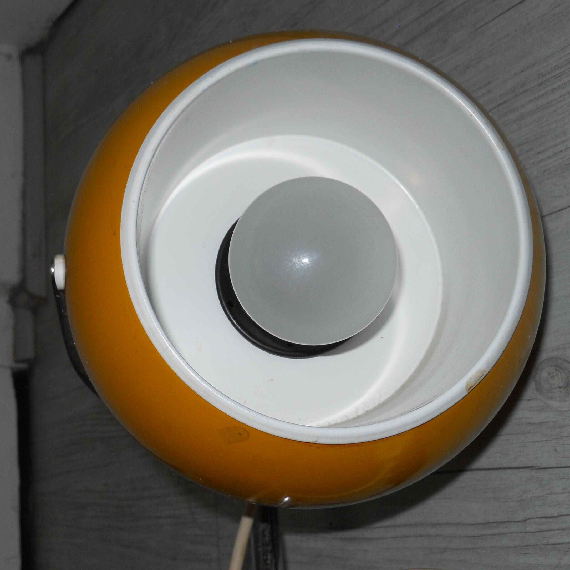 Orange yellow eye ball lamp