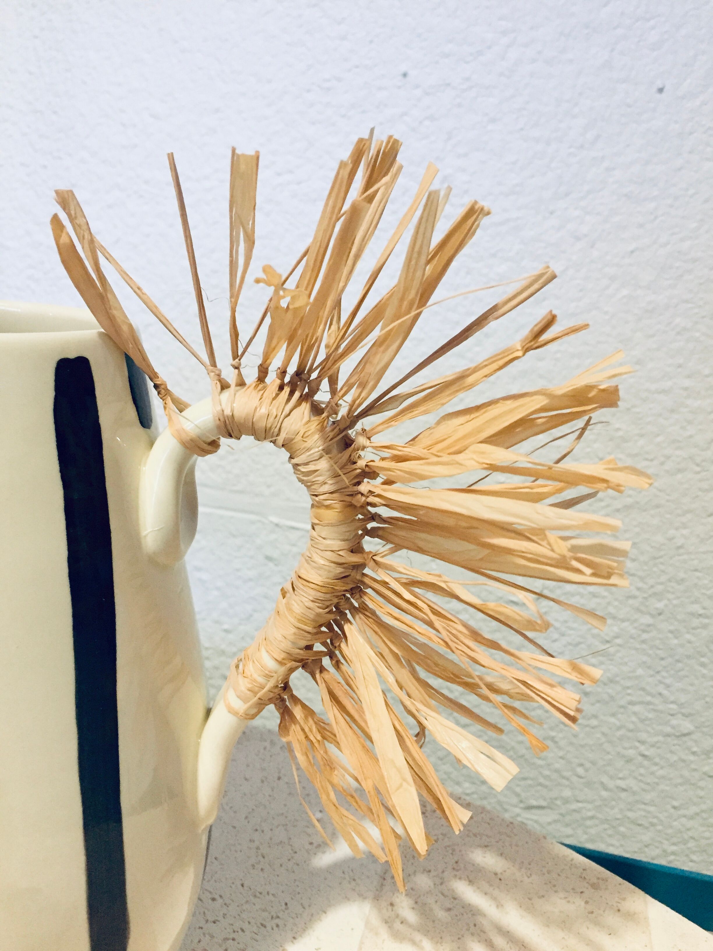 Hand-painted ceramic vase