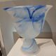 Large vase cut glass paste Vintage Murano 1970