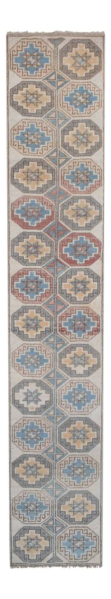 Vintage Turkish hallway rug 49x255 cm