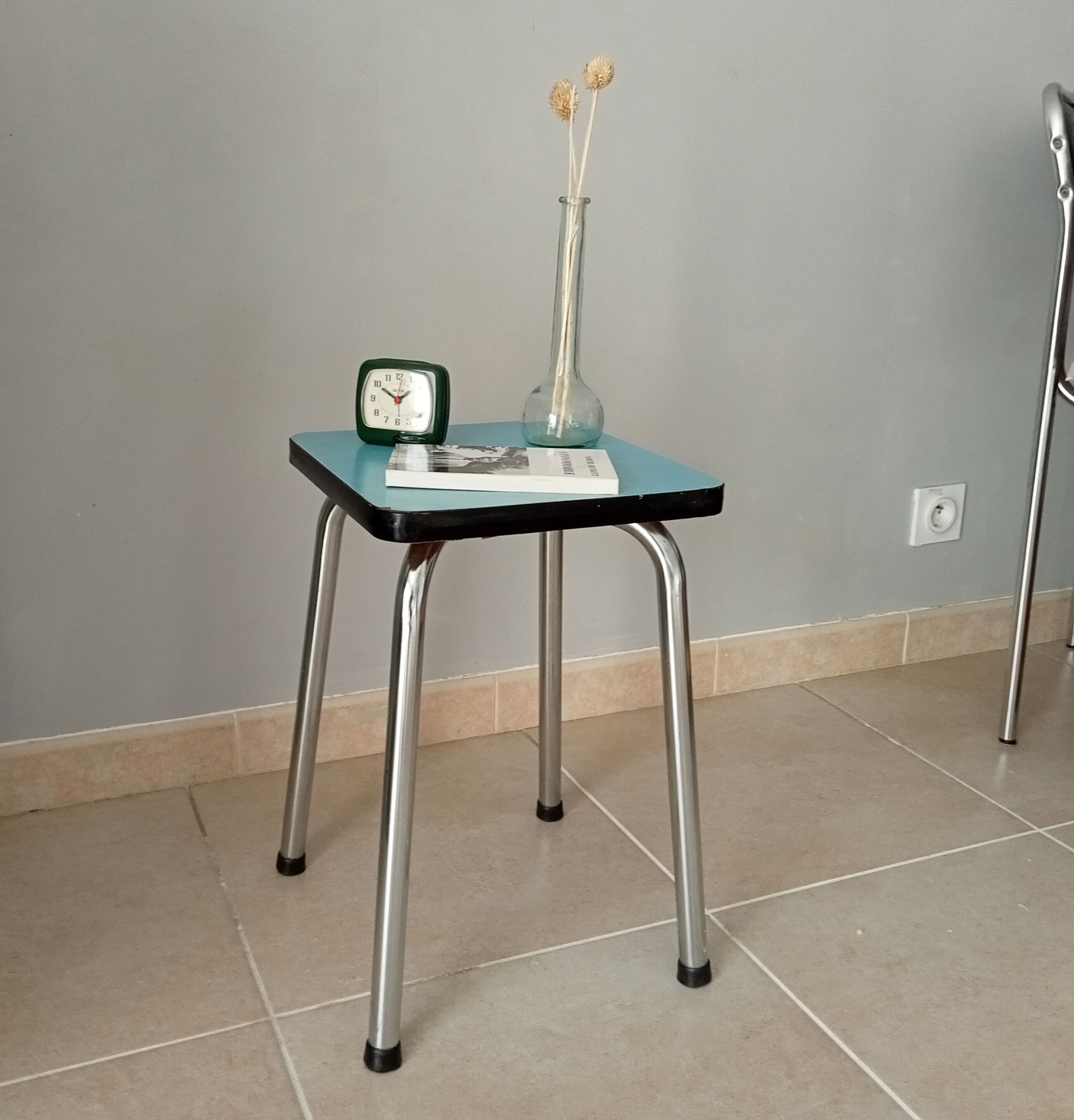 Vintage formica stool 80s