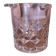 Beautiful cut glass ice bucket of vintage French quality with fixed handles 4502.