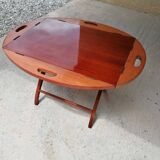 Boat Folding Mahogany Coffee Table