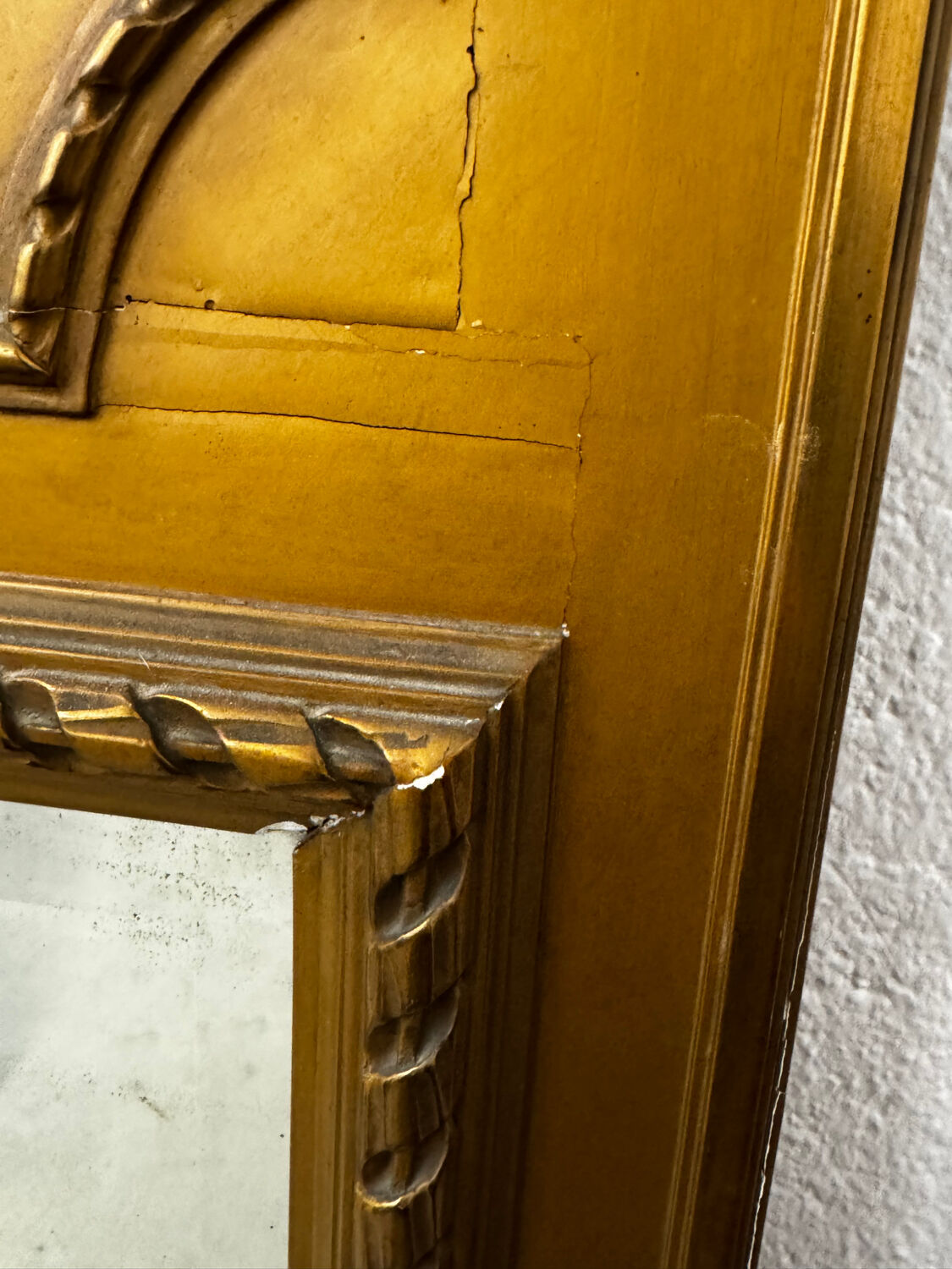 Louis XVI style trumeau mirror