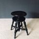 Early 20th Century Black Stained Piano Stool, 1890s