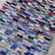 Tapis Marocain Boucherouite coloré - 95 x 211 cm