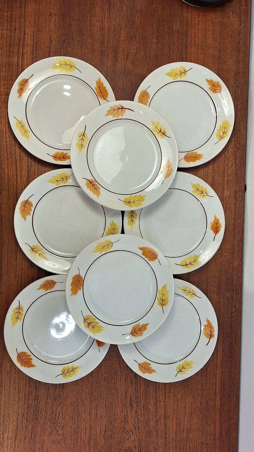 Set of Moulin des Loups autumn soup plates