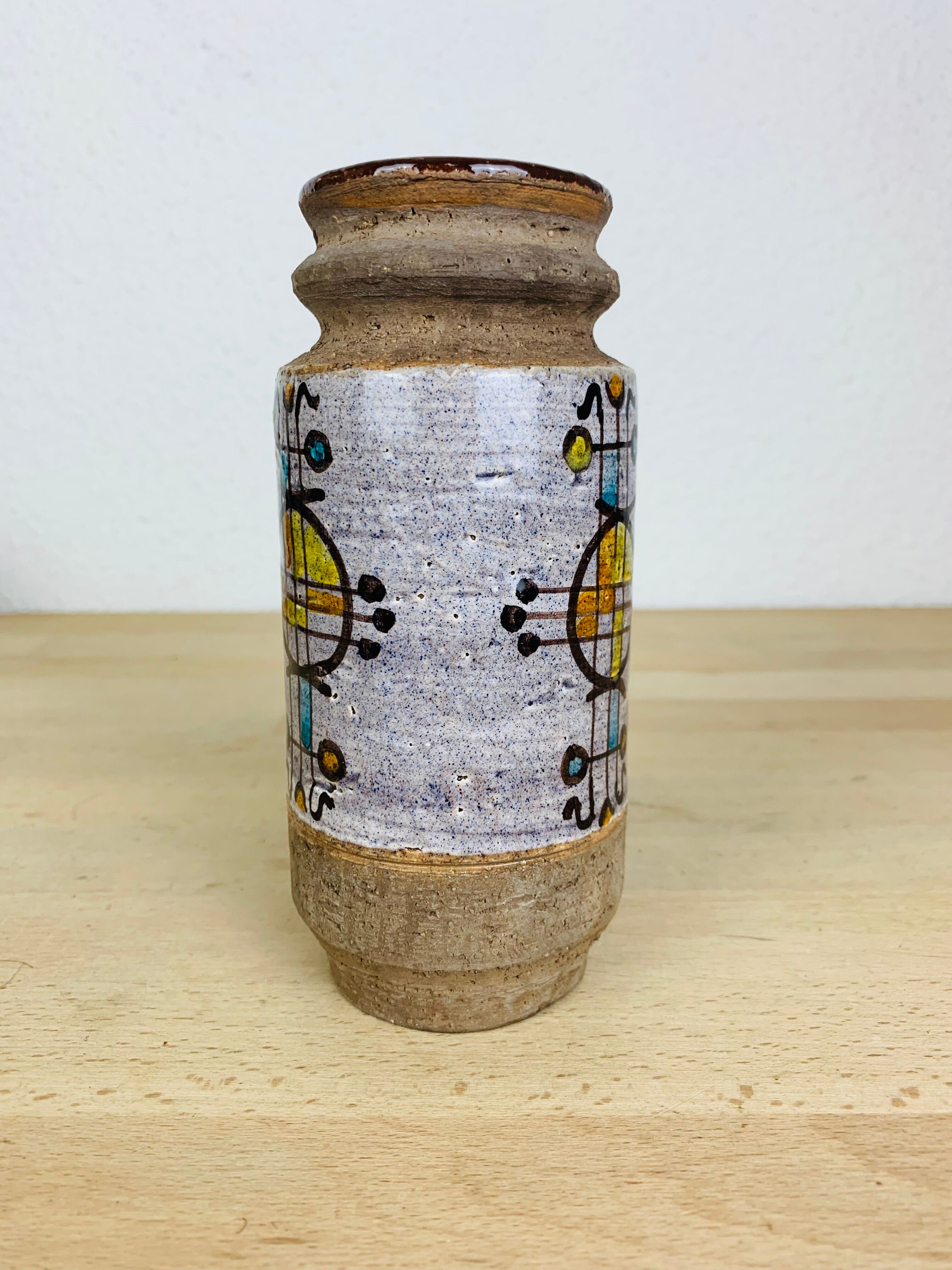 Italian roller vase, ceramic 50s