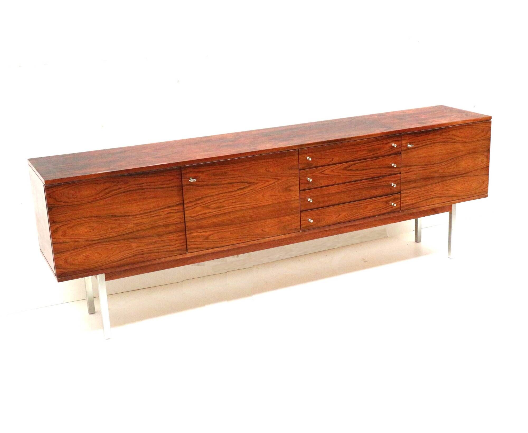 large vintage Brazilian rosewood sideboard from Bartels made in the 1960s
