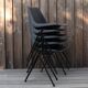 5 grey-blue plastic chairs by Robin Day for Hille
