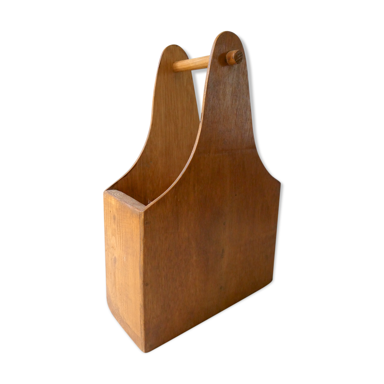 Old wooden bottle holder