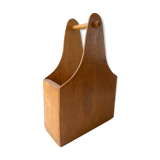 Old wooden bottle holder